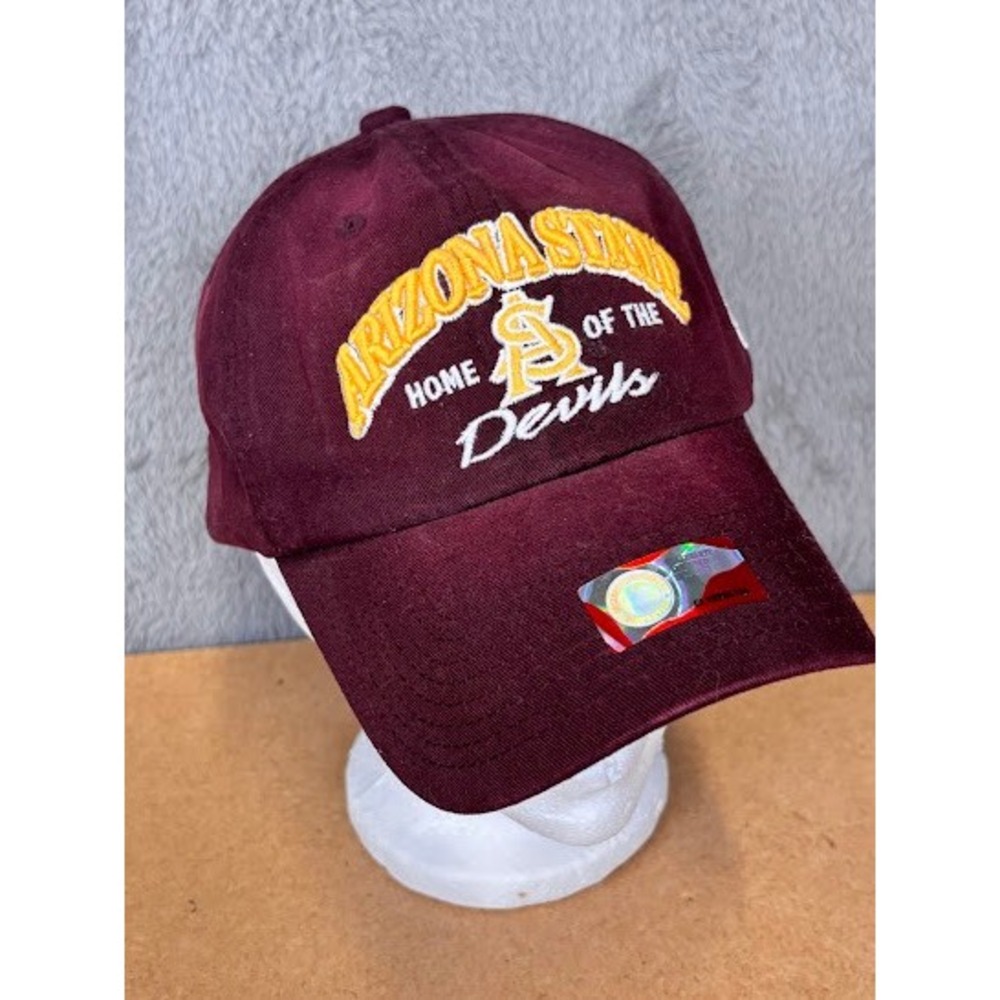 Arizona State Sun Devils Maroon Baseball Cap Omaha Rosenblatt‎ Stadium CWS Patch - Picture 3 of 10